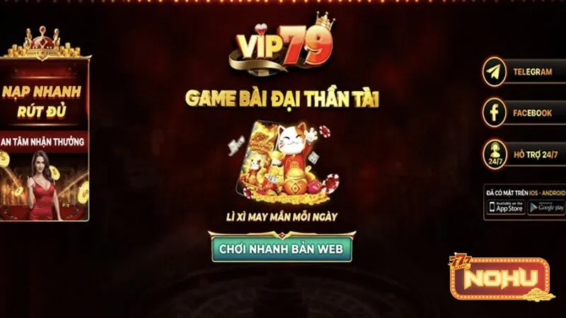 Chơi Nổ hũ Vip79 - Nhận thưởng code VIP